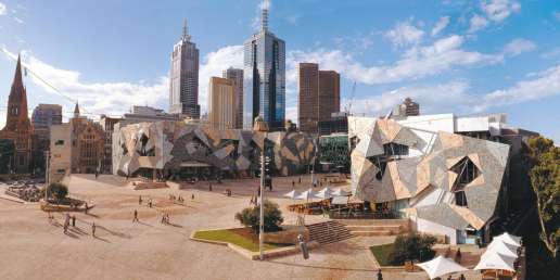 melbourne federation square de jour
