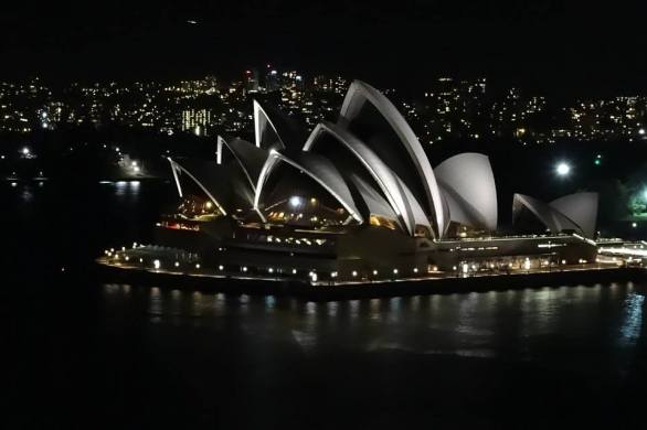 opéra de sydney vu de harbour bridge
